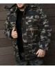 Камуфлажно зимно мъжко  яке сваляща качулка